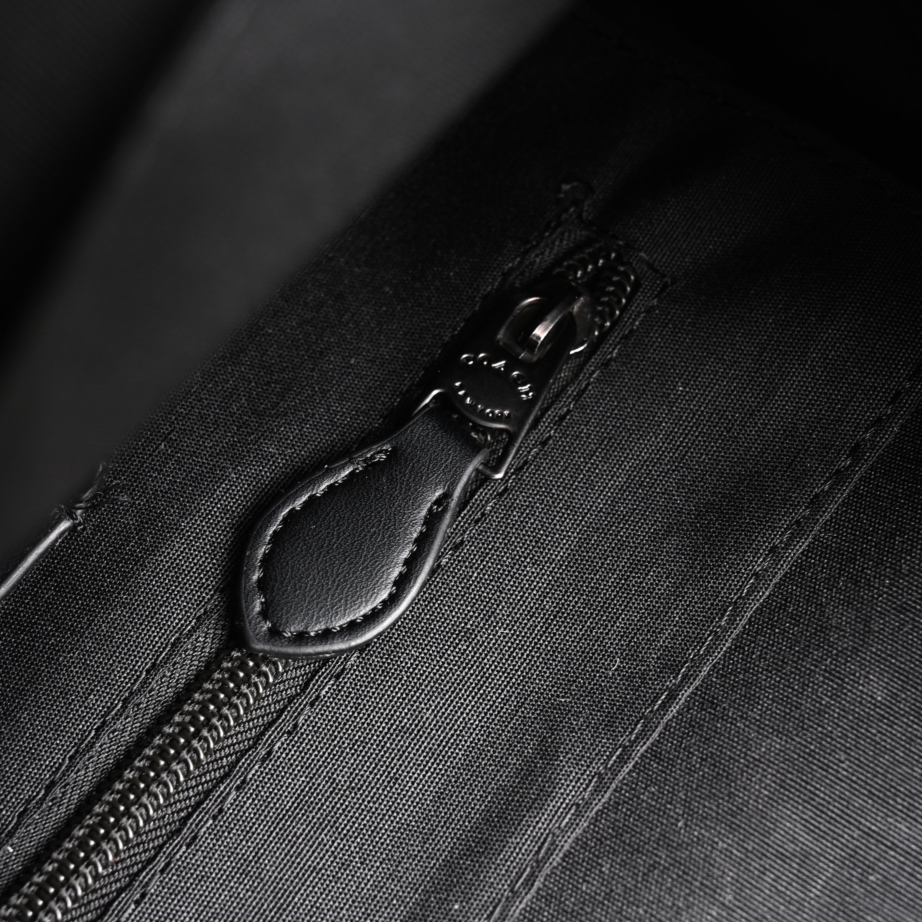 Coach Men’s Leather Backpack – Black Signature Canvas